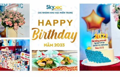 CHI NHÁNH KHU VỰC MIỀN TRUNG  TỔ CHỨC GALA SINH NHẬT TẬP THỂ NGƯỜI LAO ĐỘNG NĂM 2023 ẤM ÁP TÌNH ĐỒNG NGHIỆP VÀ GẮN KẾT YÊU THƯƠNG.